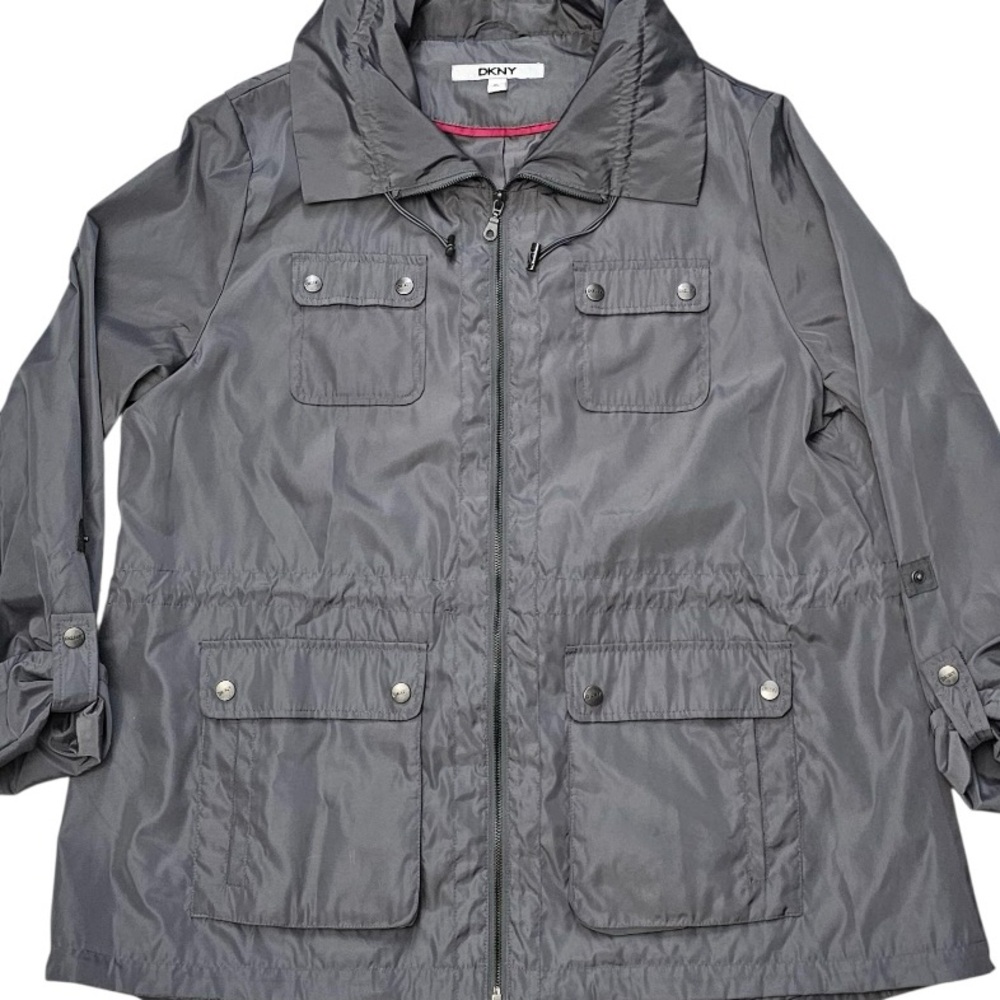 DKNY Women’s Gray Outerwear Size XL